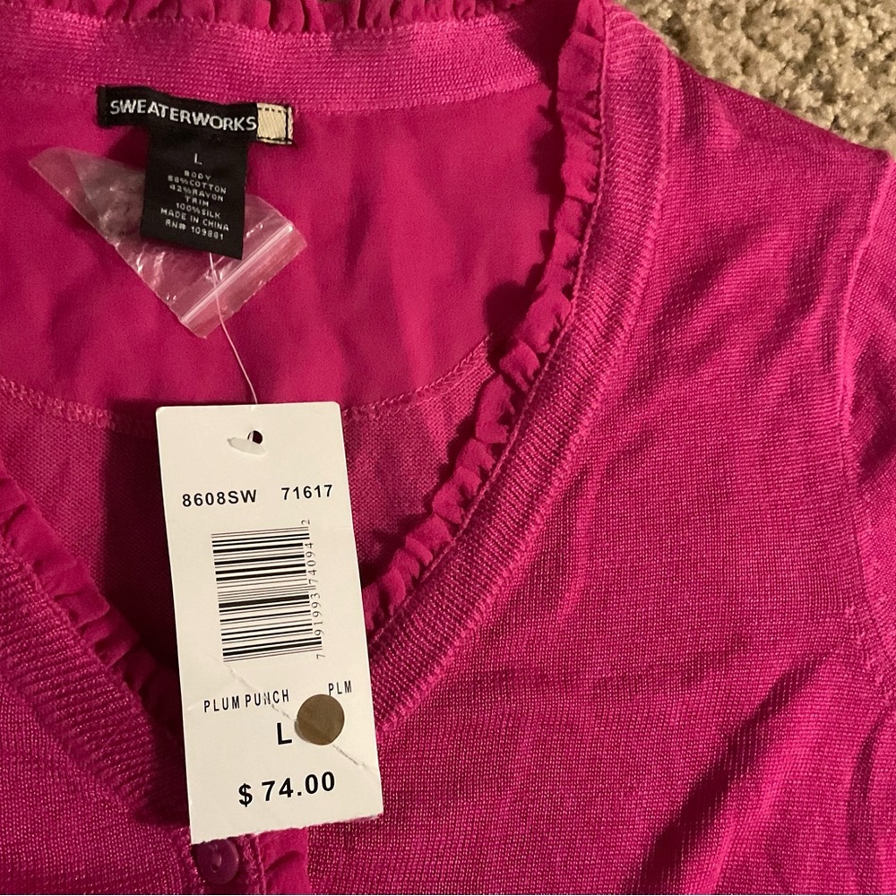 Sweaterworks short sleeve Top Large
